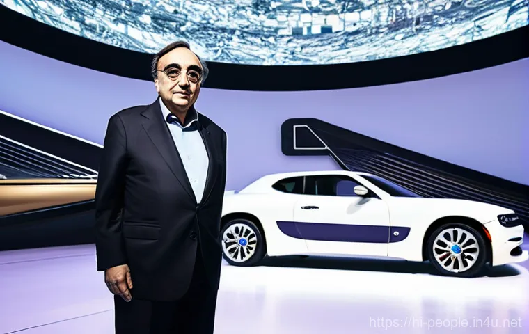 세르지오 마르키오니 기업 인수합병 - **The Crisis Maestro's Turnaround:** An impactful illustration depicting Sergio Marchionne as a resi...