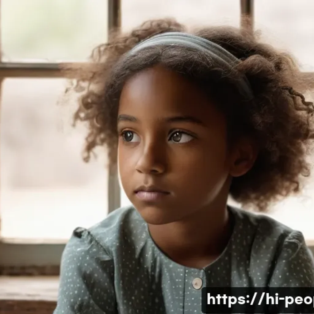 오프라 윈프리 인생 철학 - **Prompt 1: The Spark of Resilience**
    A realistic, high-resolution portrait of a young African A...